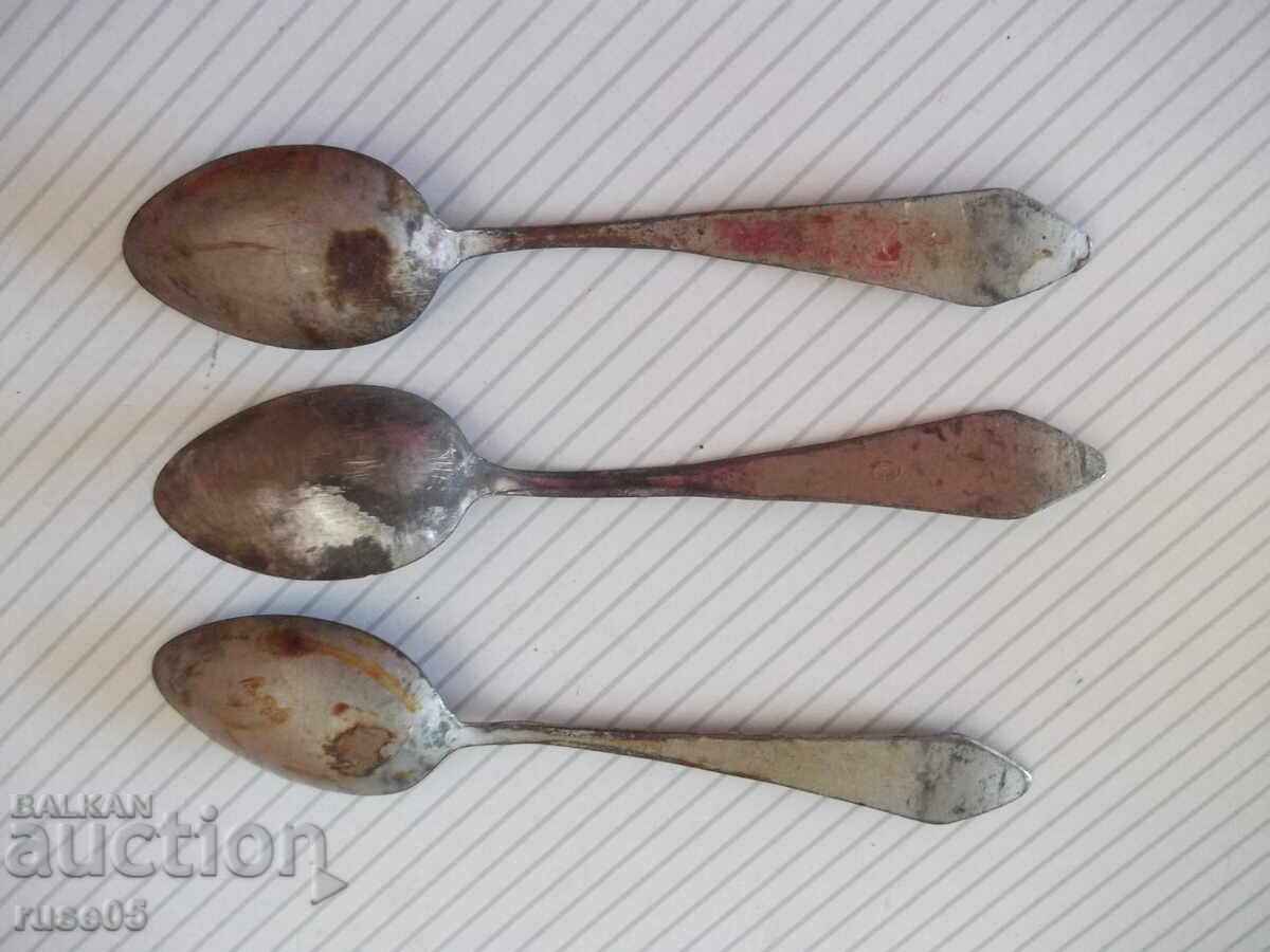 Лот от 3 бр. лъжици стари - 7