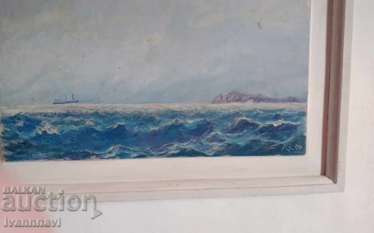 Τόdor Στανίλοβ 1934-2008 παλαιός πίνακας λάδι υπογεγραμμένος με τιμή 850.00 BGN | € 434.60