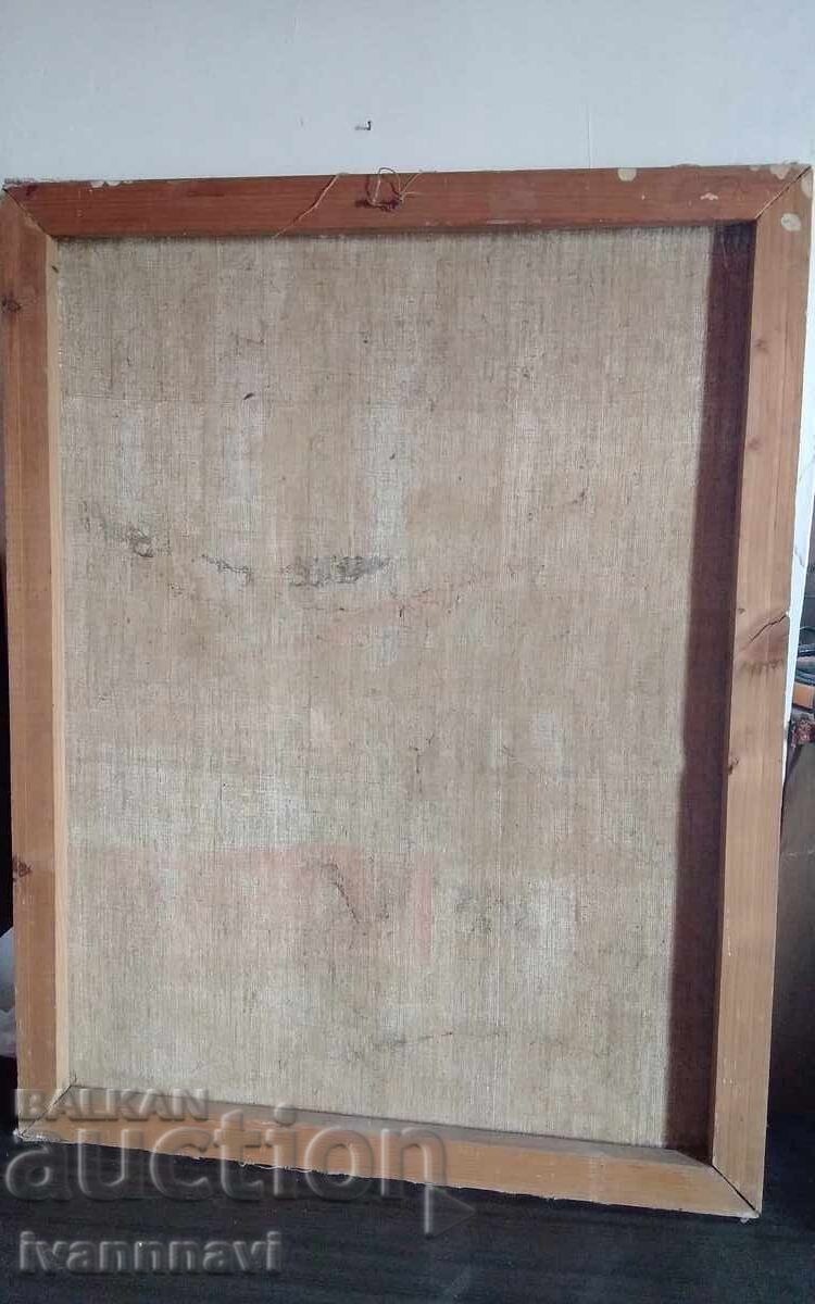 Pictură veche de maestru, de mari dimensiuni, neterminată, autor bulgar - 5