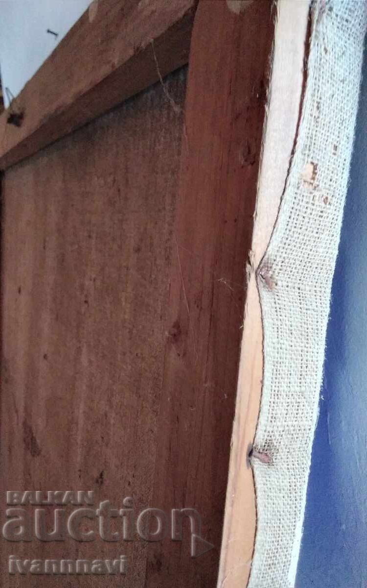 Τεράστιος Παλιός αριστουργηματικός πίνακας ημιτελής - 6