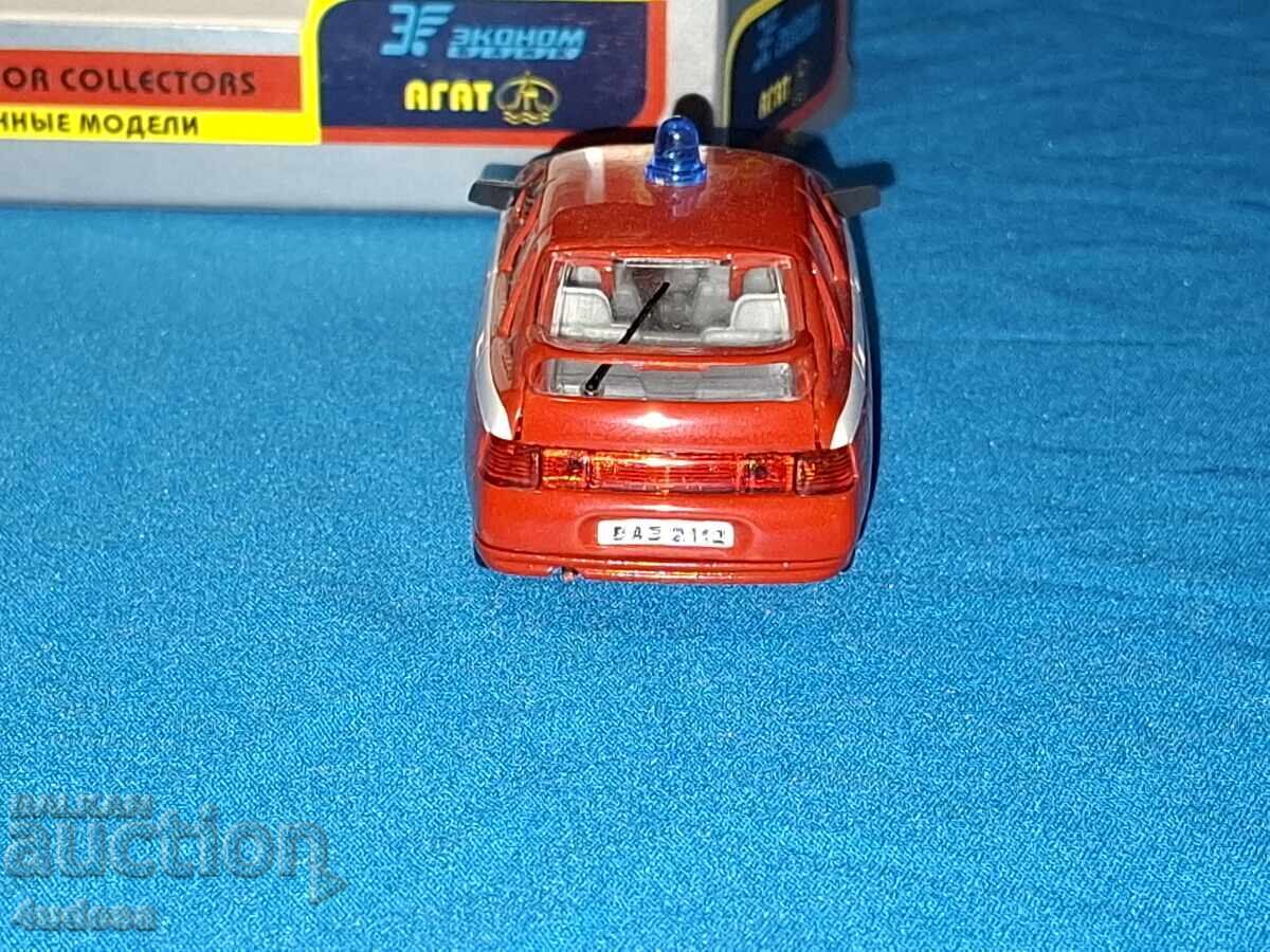 Model de mașină metalică rusească Lada VAZ 2112 Pompieri - 6