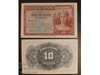 10 pesete Spania 1935, UNC