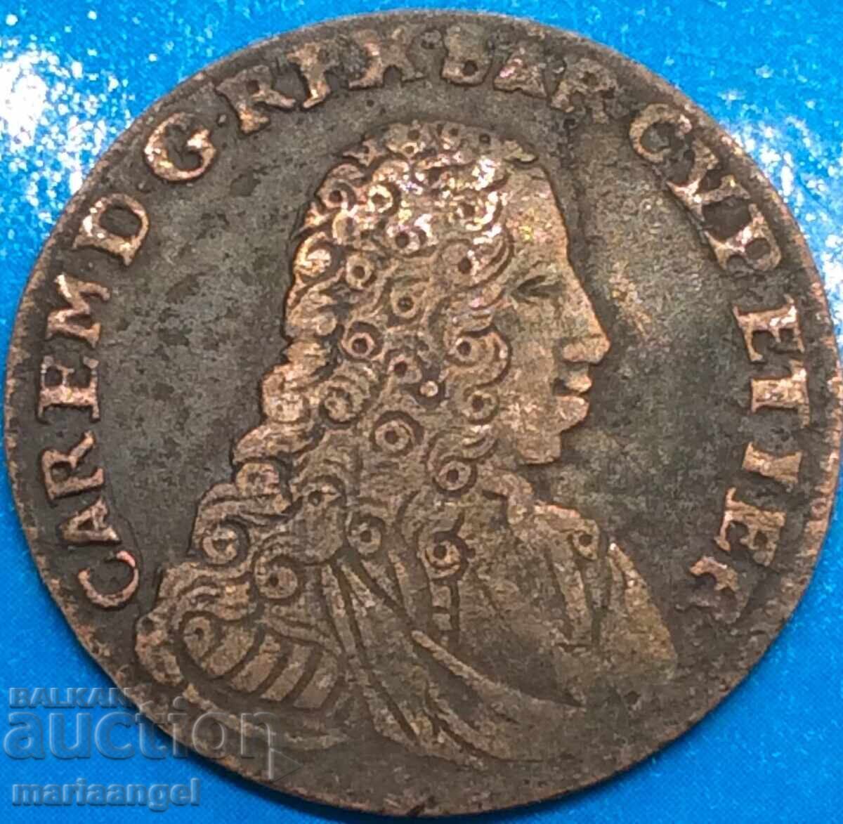 Savoy 5 soldi 1736 Italy Carlo Emmanuel III (1730-1755) biln