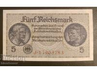 5 mărci Germania 1939-1944, 5 mark Germania 1939 aUNC