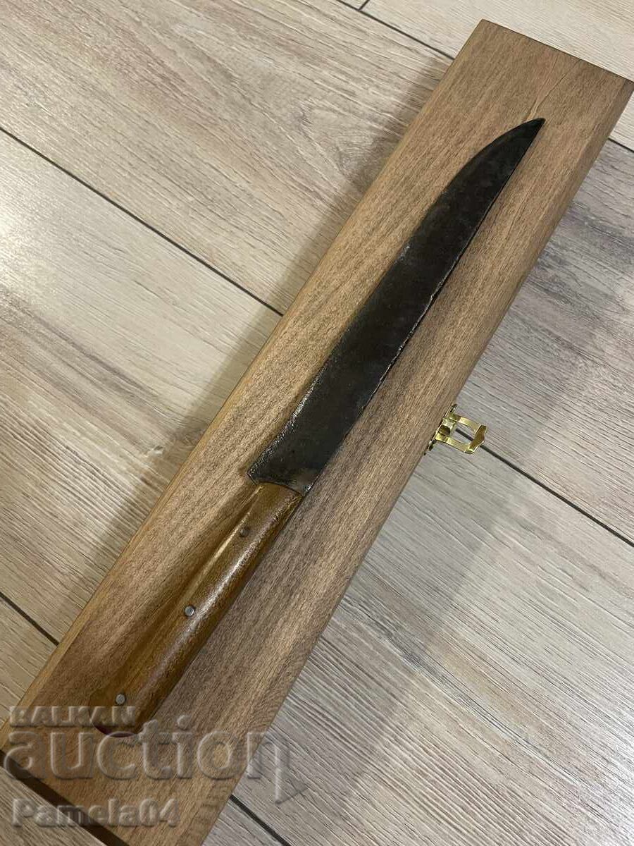 Shepherd's knife, Rupluk, Restored knife, Old knife, Wooden box - 6