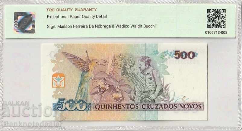 Brazilia 500 Cruzeiros pe 500 Cruzados Novos 1990 Pick 226b 66 cu preț 65.00 BGN | € 33.23