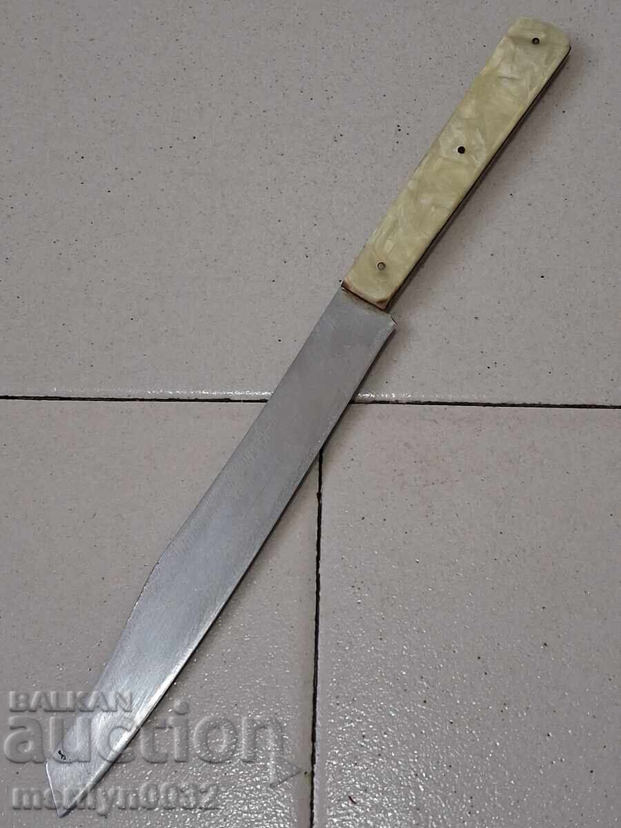 Old knife "Sickle and Hammer" Veliko Tarnovo blade with price 43.00 BGN | € 21.99