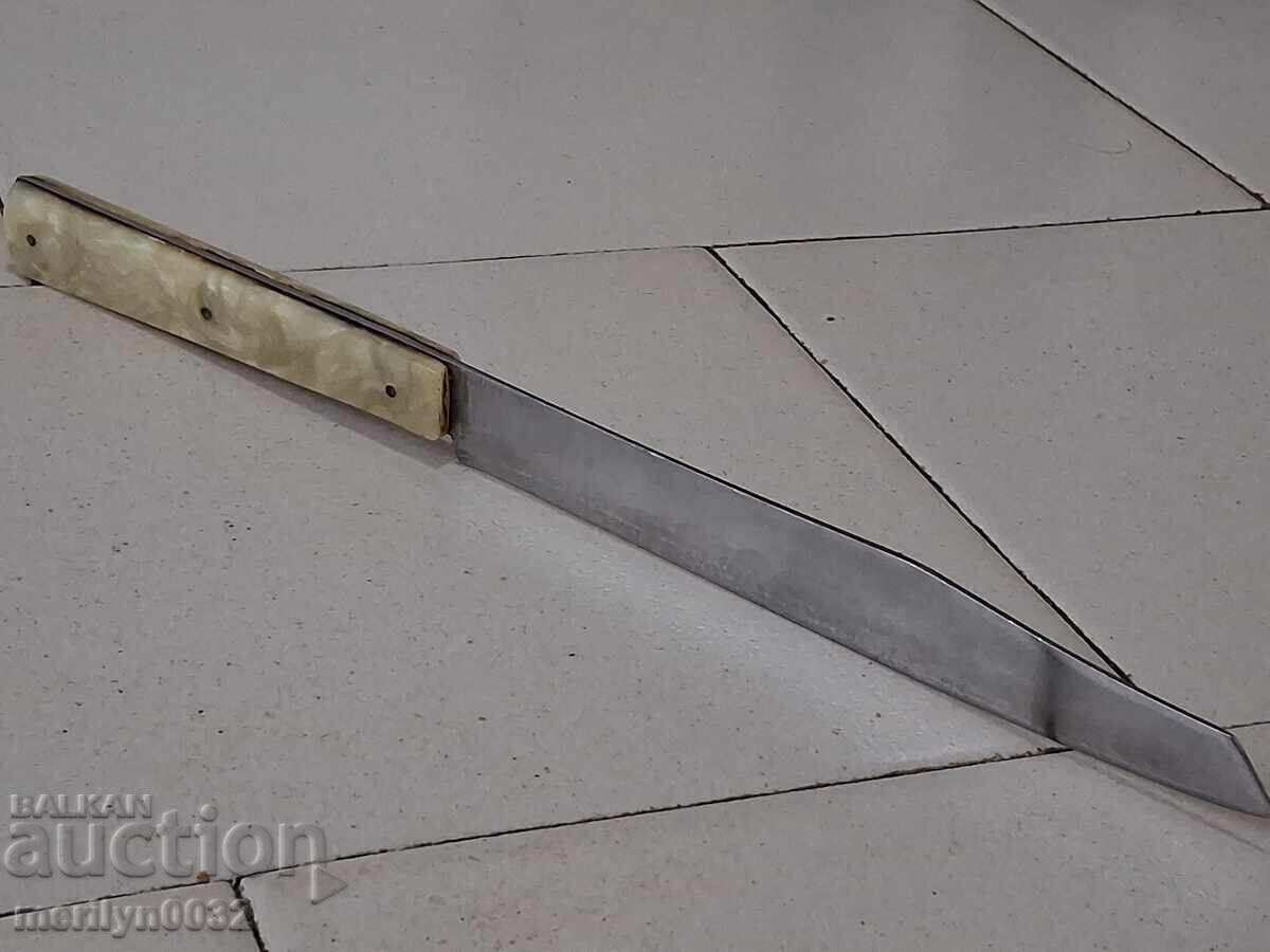 Auction  Old knife "Sickle and Hammer" Veliko Tarnovo blade