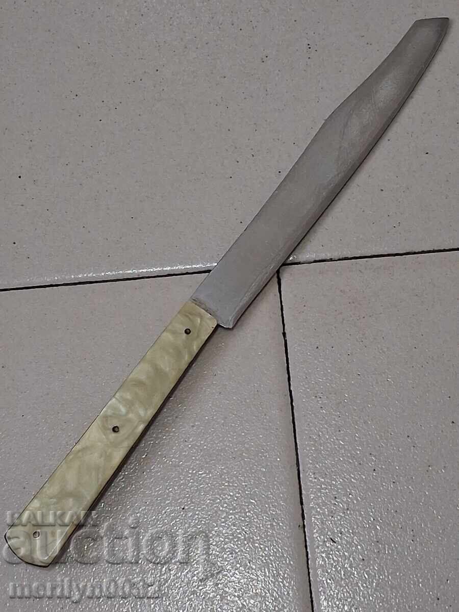 Old knife "Sickle and Hammer" Veliko Tarnovo blade - 7