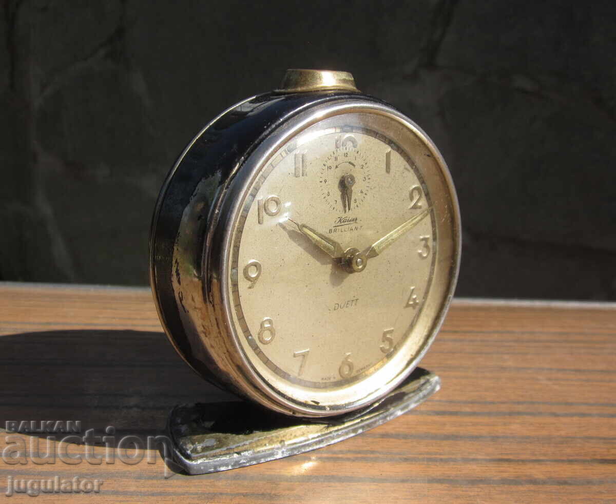 Αρχαίο Γερμανικό ρολόι ξυπνητήρι kaiser brilliant με τιμή 30.00 BGN | € 15.34 Αρχαίο Γερμανικό ρολόι ξυπνητήρι kaiser brilliant με τιμή 30.00 BGN | € 15.34