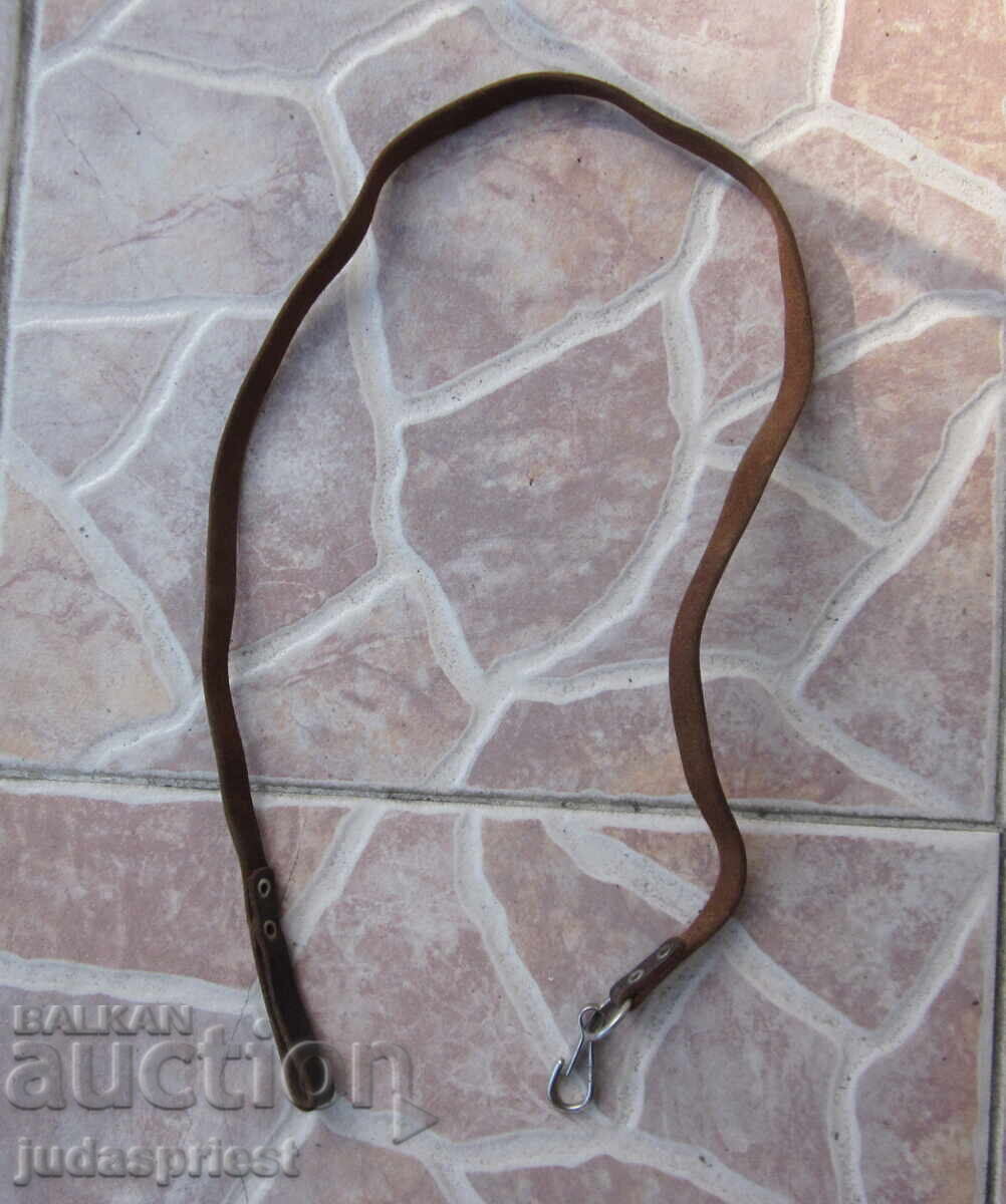 Used Leather Belt with Pistol Holster Used Leather Belt with Pistol Holster