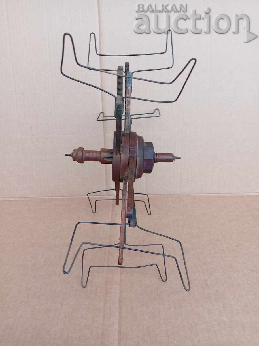 Delivery of Revival-era reel for winding silk yarn, spinning wheel