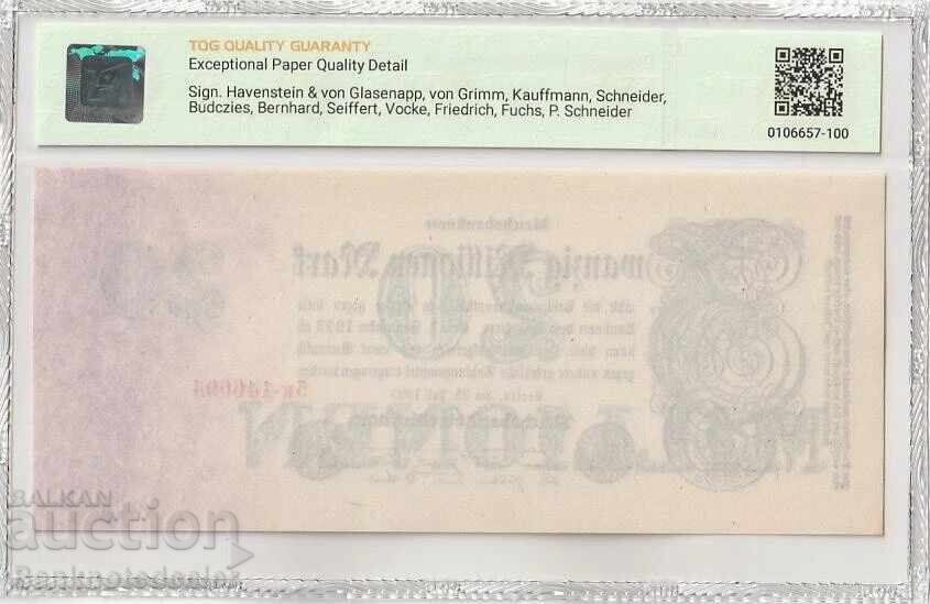 Γερμανία 20 Εκατομμύρια Μάρκα 1923 Pick 97b 65 EPQ Gem Unc 6094 με τιμή 55.00 BGN | € 28.12 Γερμανία 20 Εκατομμύρια Μάρκα 1923 Pick 97b 65 EPQ Gem Unc 6094 με τιμή 55.00 BGN | € 28.12