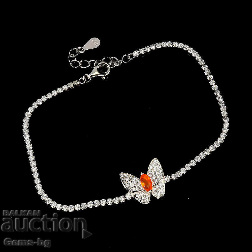 Brățară de argint cu opal și zirconiu cu preț 222.00 BGN | € 113.51