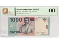 Indonezia 1000 Rupiah 2000 Pick 141i Superb Gem UNC 66 EPQ