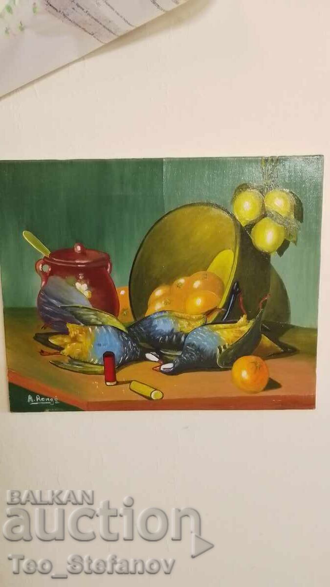 Pictură în ulei originală. Pe pânză. Belgia Pictură în ulei originală. Pe pânză. Belgia