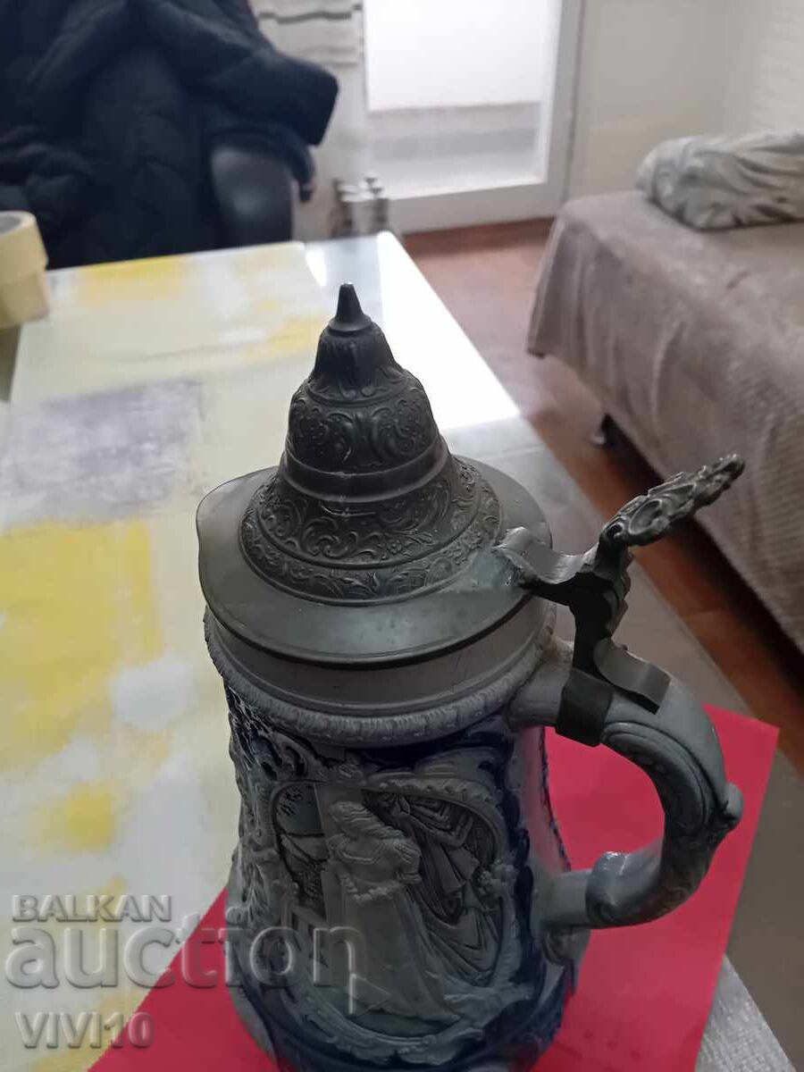 Auction  Antique mug Germany with drawing