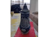 Antique mug Germany with drawing