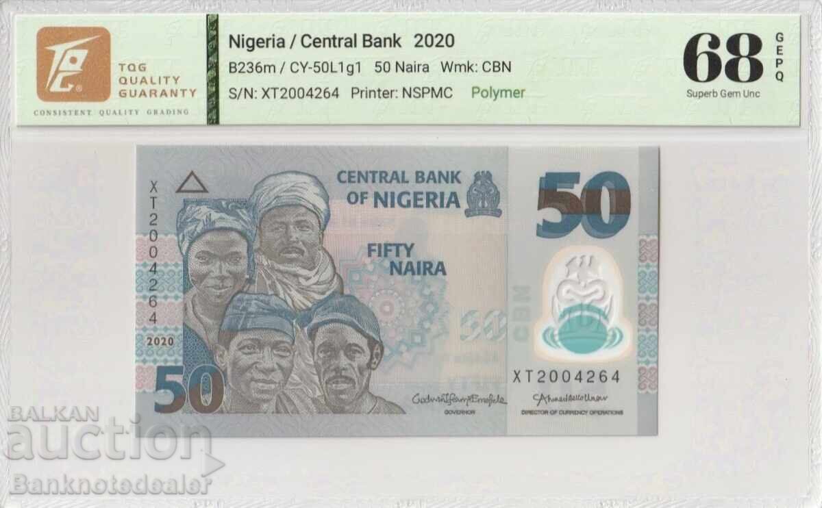 Nigeria 10 Naira 2013 Pick 39d 68 EPQ Superb Gem Uncirculated