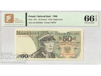 Πολωνία 50 Zlotych 1988 Pick142c 66 EPQ Gem Unc