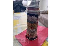 Старинна, музикална халба за бира