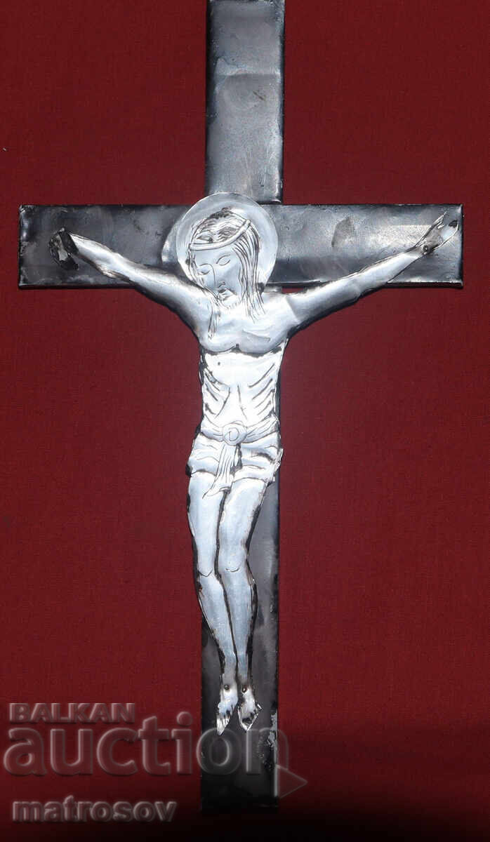 Handmade metal cross. Crucifix with price 150.00 BGN | € 76.69