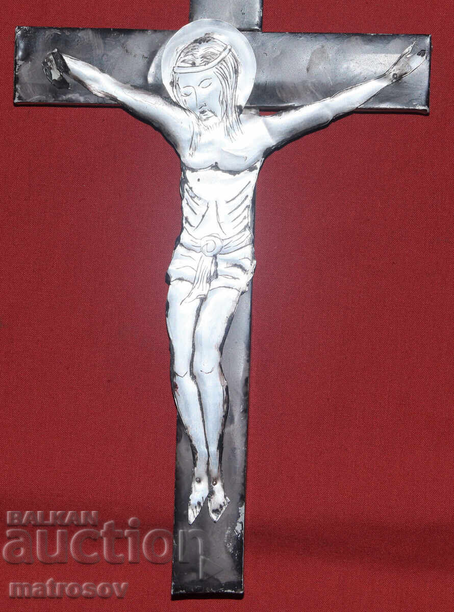 Handmade metal cross. Crucifix - 5