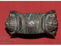 Brățară veche tradițională din bronz, bijuterie, cataramă