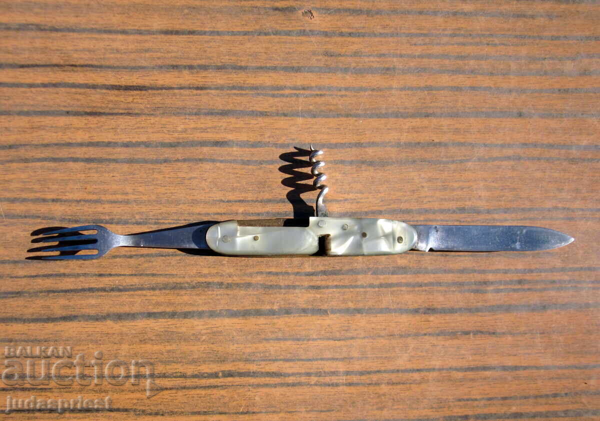 Βουλγαρικό τουριστικό σουγιά με πιρούνι, κουτάλι Τέρβελ Βουλγαρικό τουριστικό σουγιά με πιρούνι, κουτάλι Τέρβελ