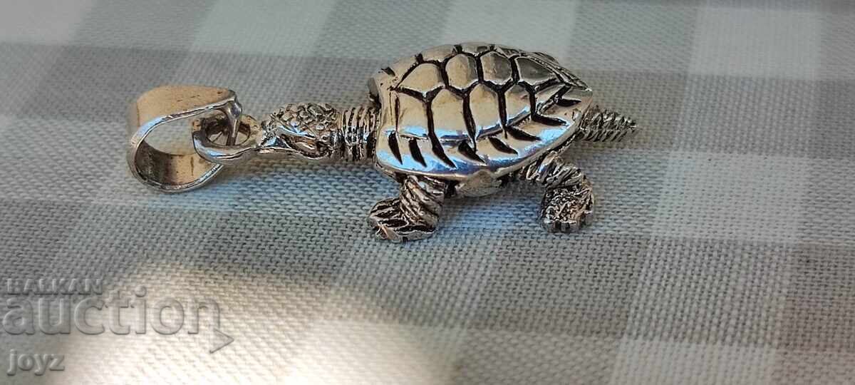Silver Turtle Pendant 4.08 Grams / 925 Hallmark