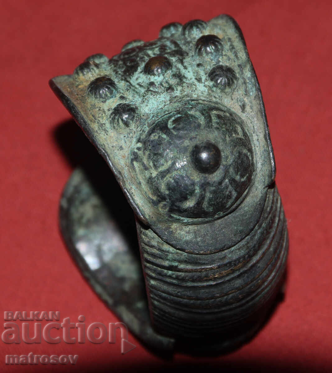 Old traditional bronze bracelet jewelry slingshot - 5