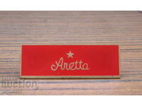 Παλιά διαφημιστική πινακίδα ρολογιού χειρός aretta