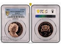 2 Лева 2022 PCGS PR68DCAM Стоянка Мутафова