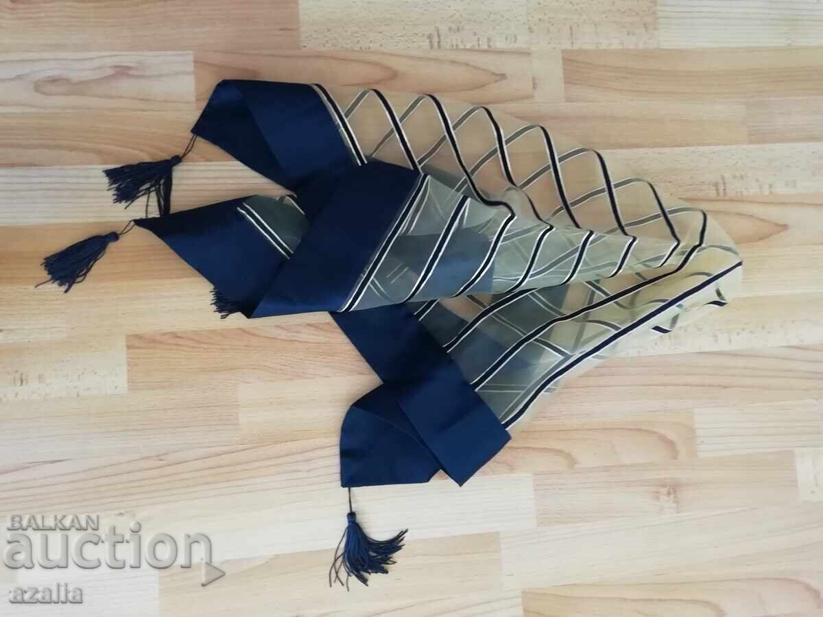 Комплект покривка, тишлайфер и 2 каренца в синьо и златисто - 7 Комплект покривка, тишлайфер и 2 каренца в синьо и златисто - 7