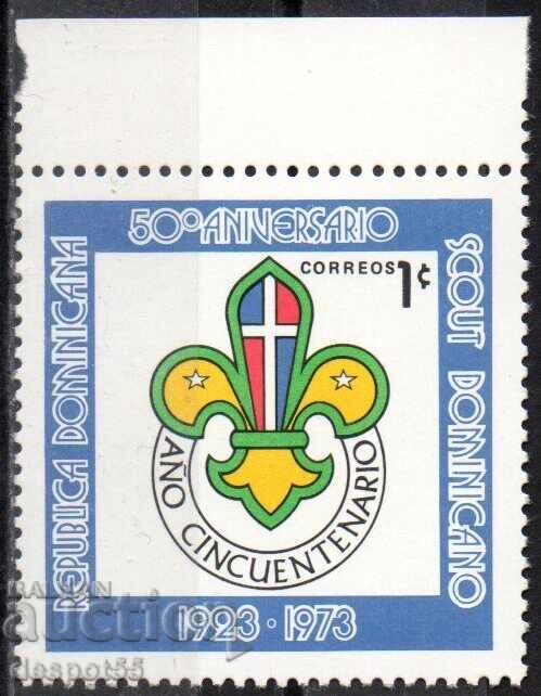 1973. Rep. Dominican Republic. 50 years of Dominican Boy Scouts