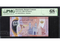 Mauritania 20 Ouguiya 2020 Pick 21Aa PMG 68 EPQ Unc