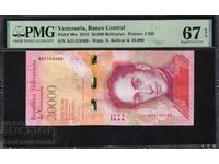 Venezuela 20000 Bolivares 2016 Pick 99a PMG 67