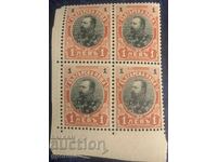 Mărci bulgare - Regulare - Ferdinand (fără cârlig) - 1905 - Pătrat (curat)