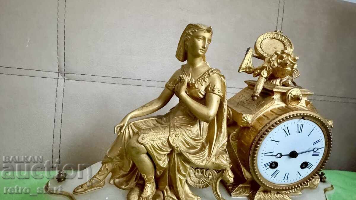 Γαλλικό ρολόι τζακιού. Διαβάστε την περιγραφή! με τιμή 455.00 BGN | € 232.64 Γαλλικό ρολόι τζακιού. Διαβάστε την περιγραφή! με τιμή 455.00 BGN | € 232.64