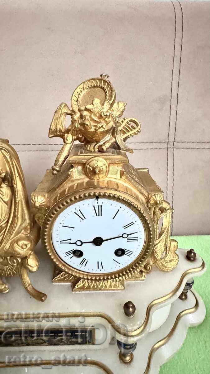 Παράδοση Γαλλικό ρολόι τζακιού. Διαβάστε την περιγραφή! Παράδοση Γαλλικό ρολόι τζακιού. Διαβάστε την περιγραφή!