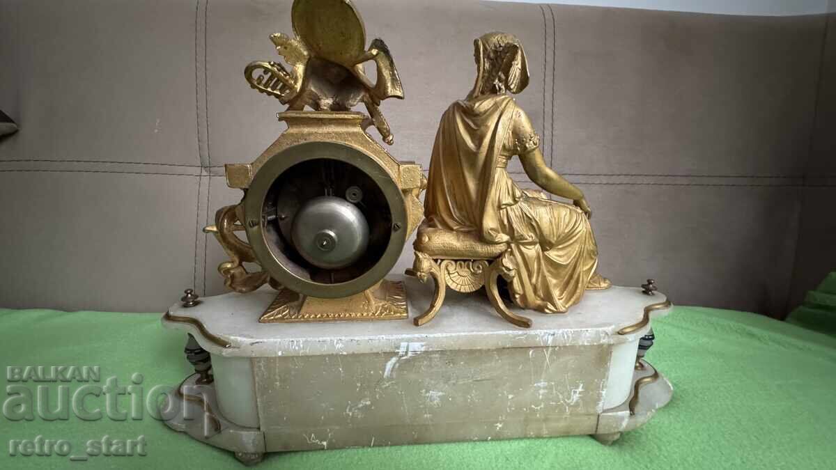 Γαλλικό ρολόι τζακιού. Διαβάστε την περιγραφή! - 6 Γαλλικό ρολόι τζακιού. Διαβάστε την περιγραφή! - 6