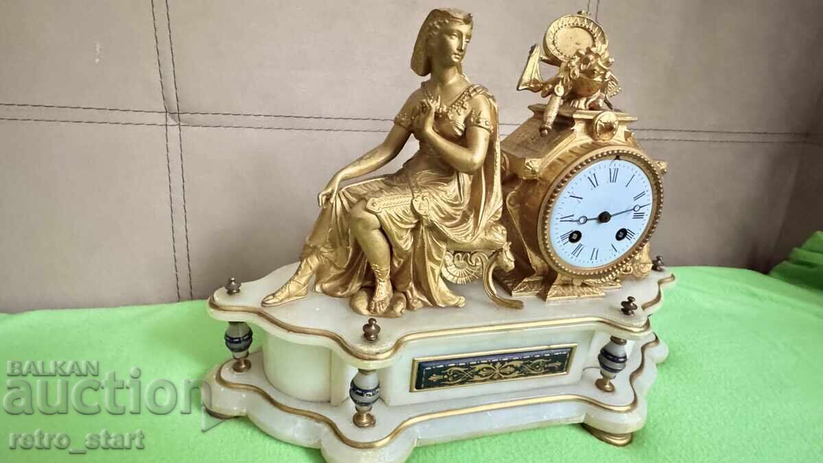 Γαλλικό ρολόι τζακιού. Διαβάστε την περιγραφή! - 7 Γαλλικό ρολόι τζακιού. Διαβάστε την περιγραφή! - 7