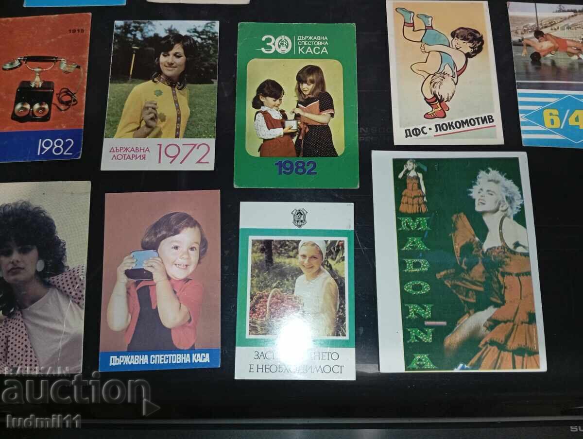 Livrarea Lot de 21 bucăți de calendare vechi