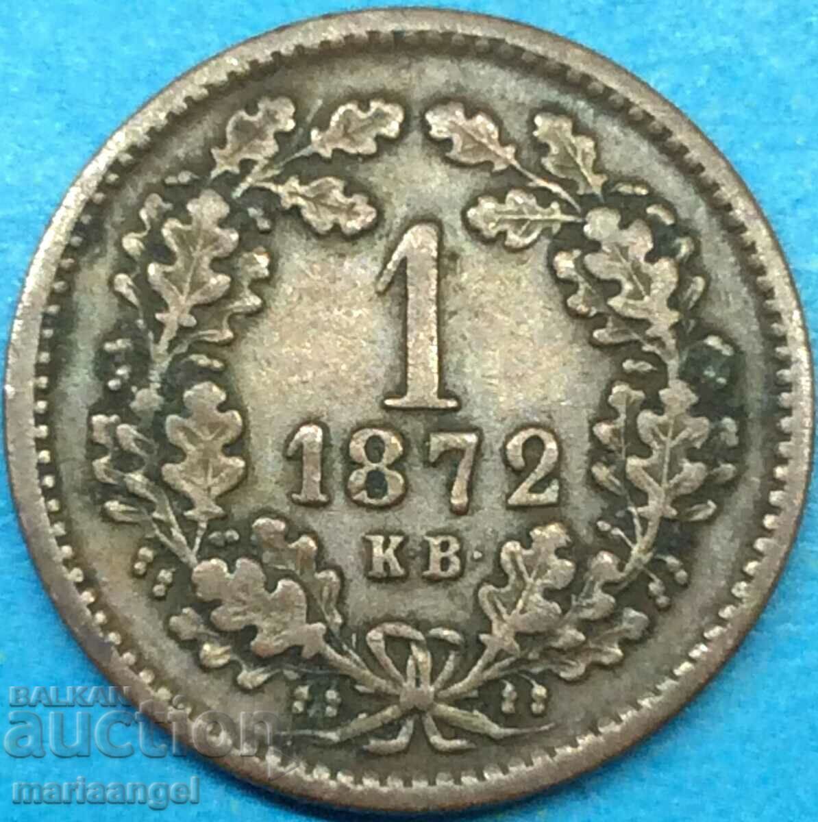 Delivery of Hungary 1 Kreuzer 1872 KV Austria Angels Delivery of Hungary 1 Kreuzer 1872 KV Austria Angels