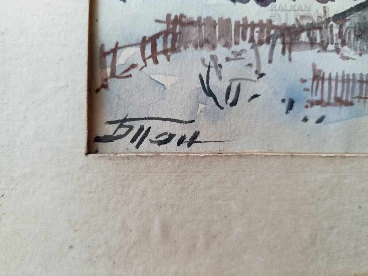 Licitație Pictură, peisaj de iarnă, artă. Blagoy Pandov