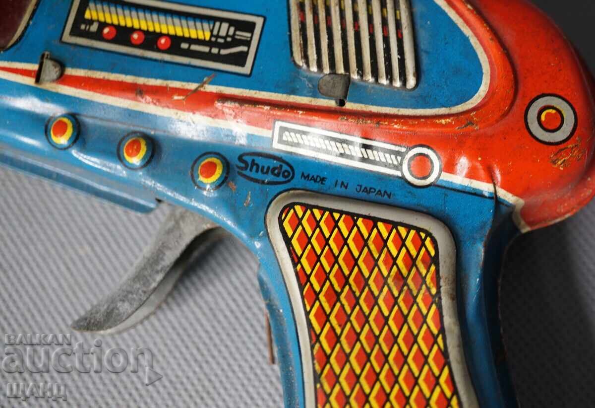 Old Japanese metal mechanical toy space gun with price 20.35 BGN | € 10.40