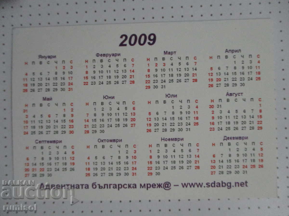 Auction  Advent Calendar - 2009