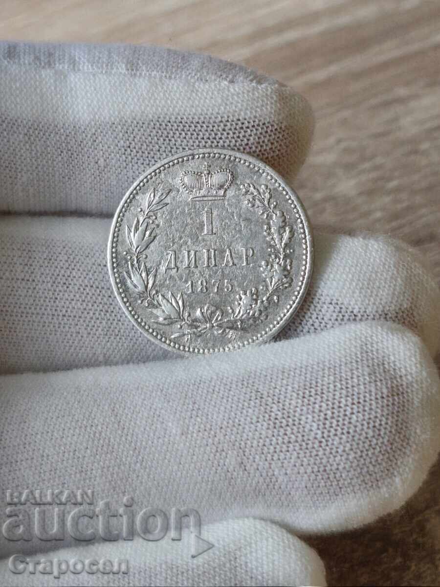 1 динар 1875 година Сърбия 1 динар 1875 година Сърбия