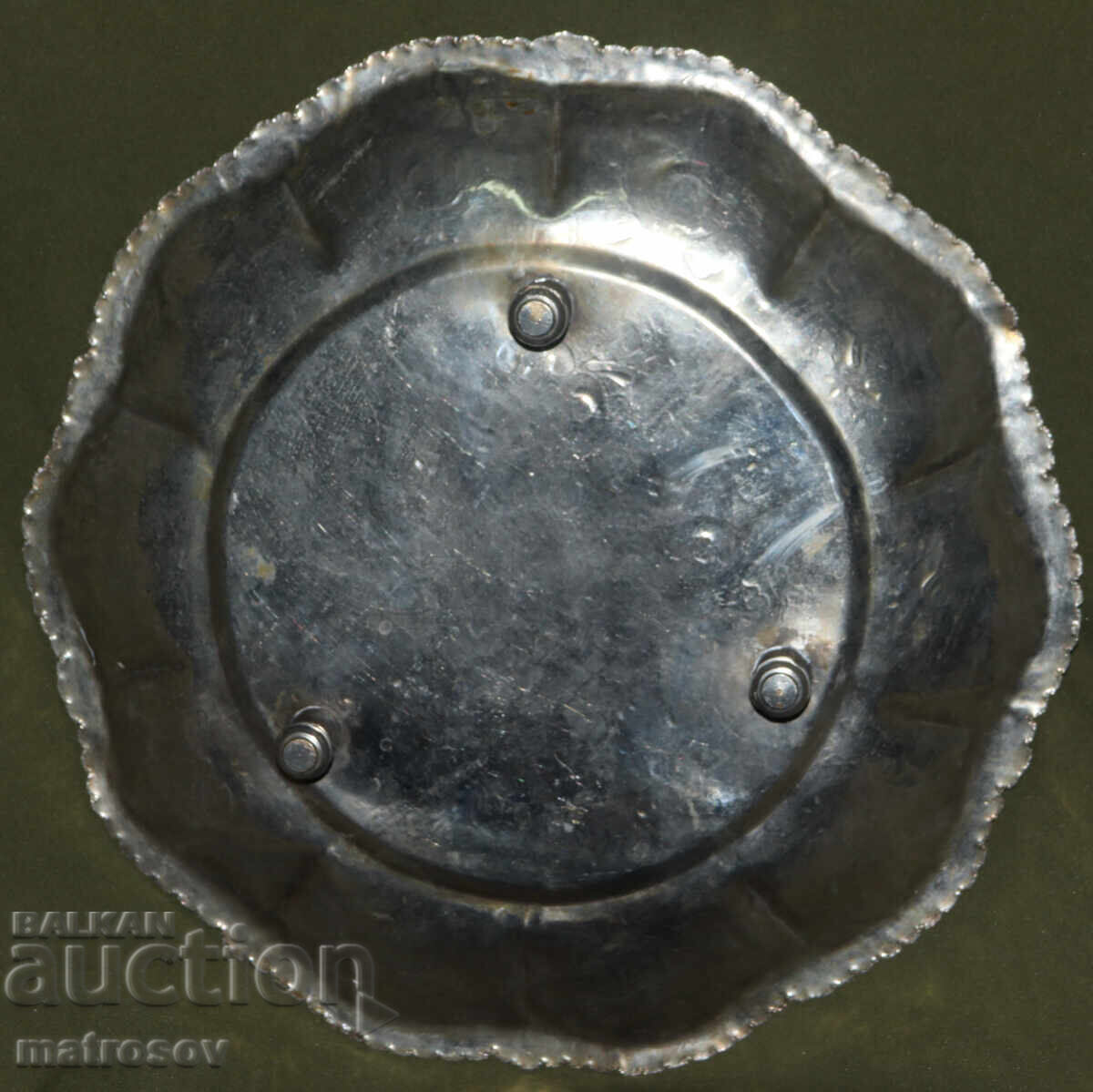 Metal silver-plated tray - 5