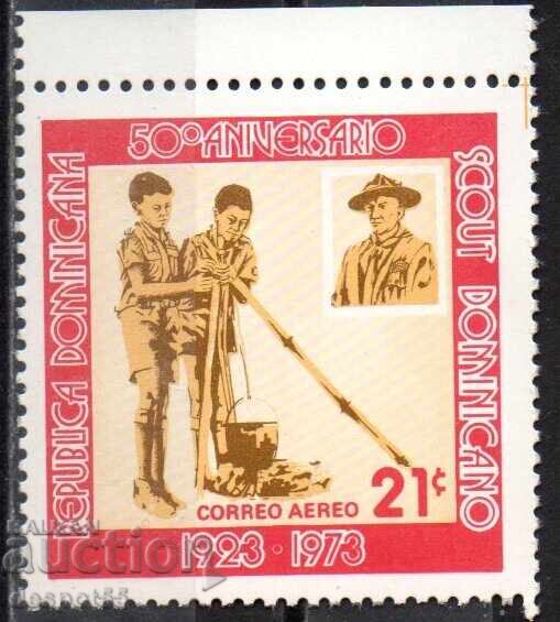 1973. Rep. Dominican Republic. 50 years of Dominican Boy Scouts